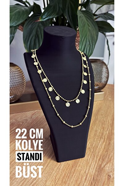 Empressco Stylish Black Plastic Jewelry Display Stand 22cm, Elegant and Pract...