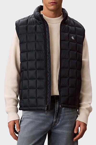 Calvin Klein Su İtici Kapitoneli Dik Yaka Hafif Şişme Yelek LV04RG507GCEF Erk...