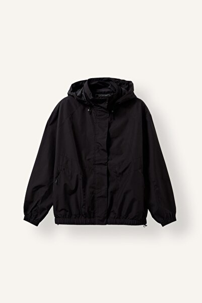 DeFacto Windproof Regular Fit Raglan Sleeve Hooded Raincoat C4949Ax26Au