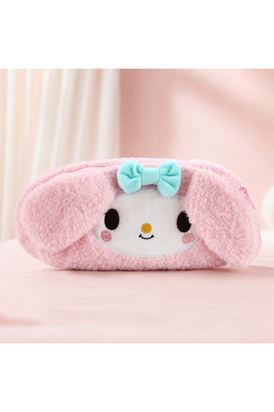 Fillikutum Kawaii Sanrio Plush Zippered Pen Holder Cinnamoroll My Melody Kuro...