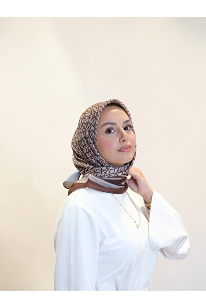 Belli Premium Soft Eşarp Kahve Vizon