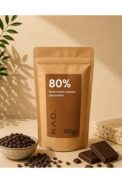 Kao %80 Ekstra Bitter Çikolata (100gr)