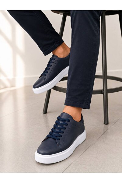 PAPUCUMUN DÜNYASI Men's Genuine Leather Sneaker