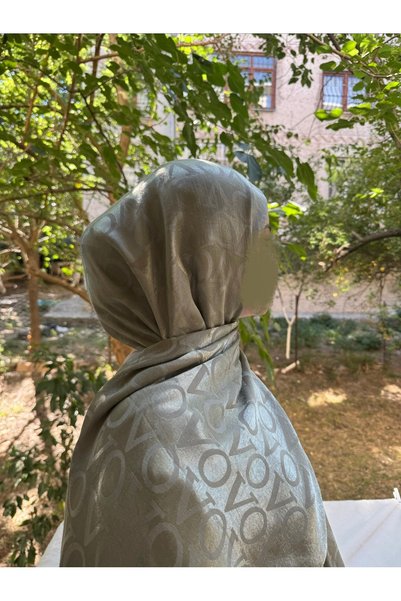 shalby Hijab Cotton Soft Shiny Textured Viva Pattern Jacquard Shawl Çağla