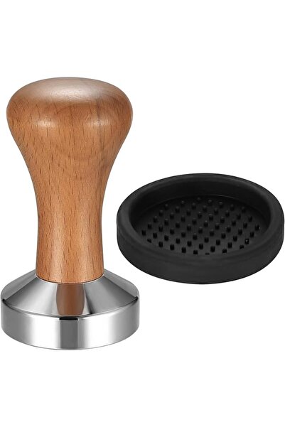 GENERAL Yala Joy Coffee Tamper 51mm Espresso Tamper Stainless Steel Base Wood...