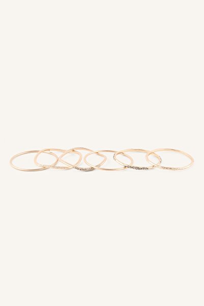 DeFacto Women's Multi-Stone Thin Bracelet Set I4247Axns