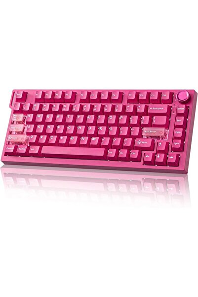 GENERAL Yunzhi (Pink,Red Switch) 8K Rt75 Pro Dual Wireless Gaming Keyboard | ...