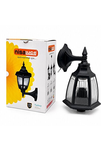 TuğraÇelik Nisaluce EBH02-S Duvar Aplik Sokak Lambası ve Armatür - E27, IP44,...