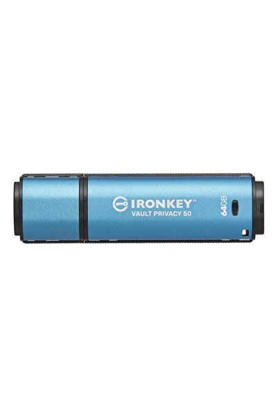 Kingston 64GB IronKey Vault Privacy 50 AES-256 Encrypted, FIPS 197, "IKVP50/6...