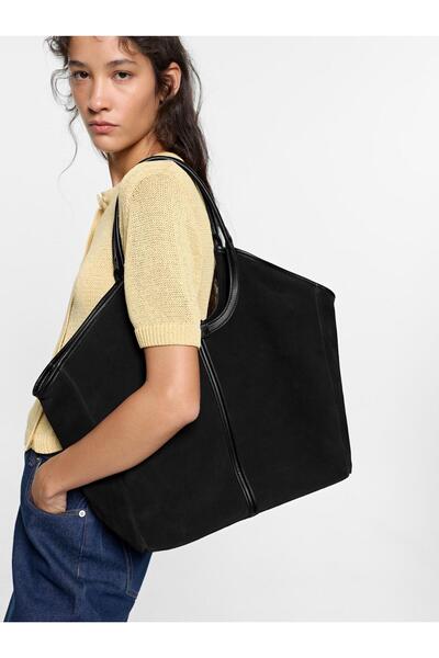 PARFOIS Kadın Deri 15" Laptop Shopper Çanta