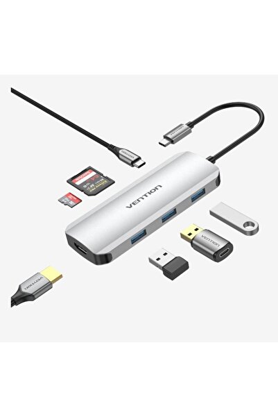 Vention Stație de andocare Vention, HDMI(M), 3xUSB 3.2 gen1, PD 100W, slot du...