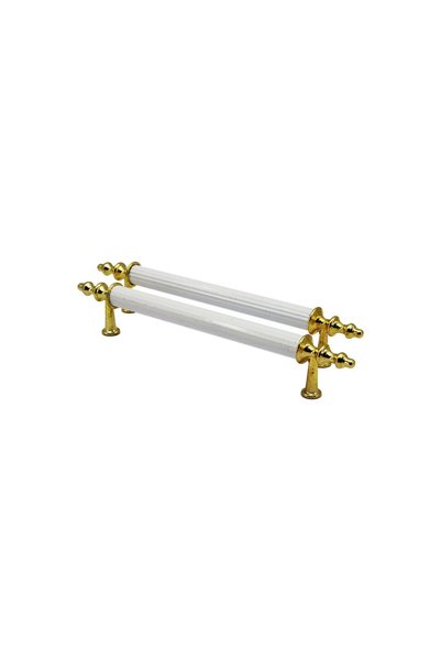 Generic Brand Ibico 921 Pipe Handle - Medium 13 cm Gold Body White Foot - Pac...