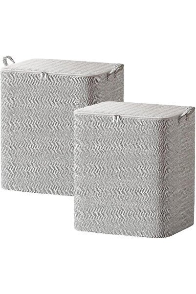 Aissiora Portable Quilted Folding Storage Bag with Houndstooth Pattern Non-Wo...