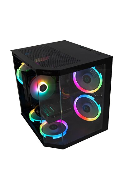 Spacer Sistem Desktop PC Gaming Gladiator R5, AMD Ryzen 5 5500, 16GB DDR4, 51...