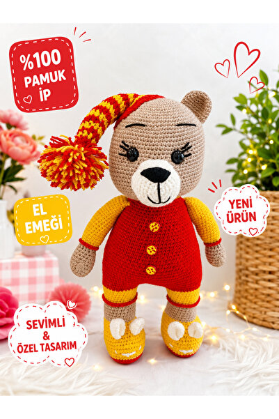 Uyku Şapkalı Amigurumi Ayıcık