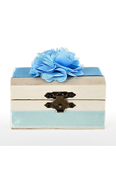 LoreBebe Prima Suvita Wooden Box, "Gingasa Flower" model, Navy Blue color, br...