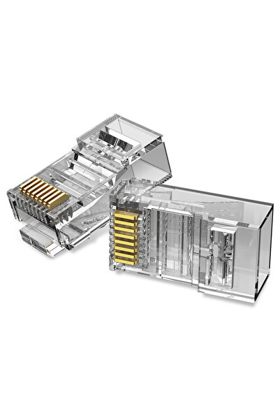 Vention RJ45 UTP plugs, Cat. 6a, 100 pcs per bag, AWG 23-26, gold-plated conn...