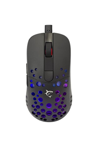 white shark Mouse gaming GM-9004 TRISTAN, RGB / 12.000 dpi (Negru)