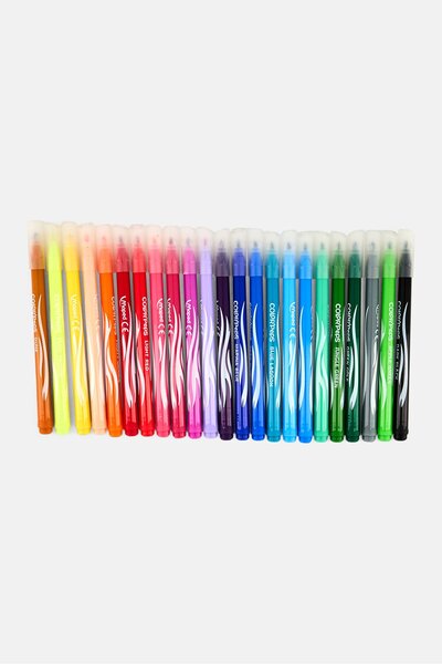 Maped Color Peps Jungle 24 Pieces Ultra Washable Felt Tip Pens Set, Multicolor