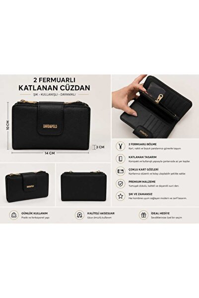 Siyah Kadın cüzdan