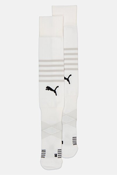 Puma Men Brand Logo Football Socks, White