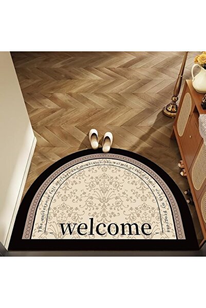 Aissiora Non-Slip Washable Rubber Backed Interior Door Mat, Low Profile Conto...