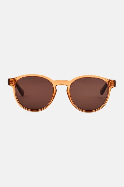 Lacoste Men L6055S Round Sunglasses, Light Brown