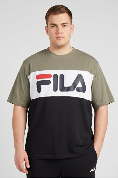 FILA Men Sportswear Fit Short Sleeve Outdoor T-Shirt, Multicolor