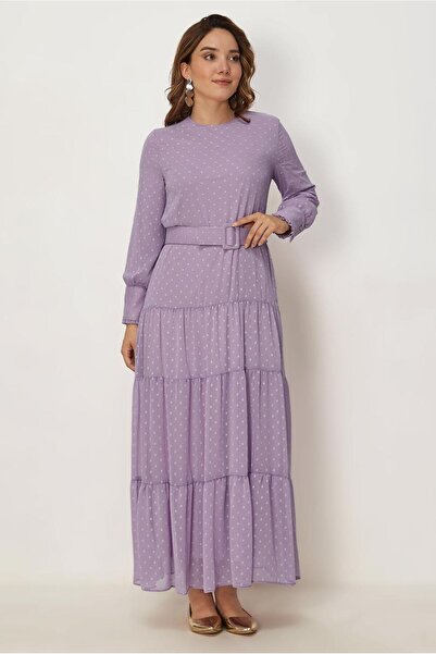 Alvina Belted Polka Dot Dress 46831