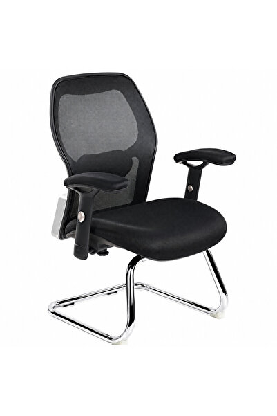 THE RED CREW Ergonomic Mesh Office Visitor Chair with Adjustable Lumbar Suppo...