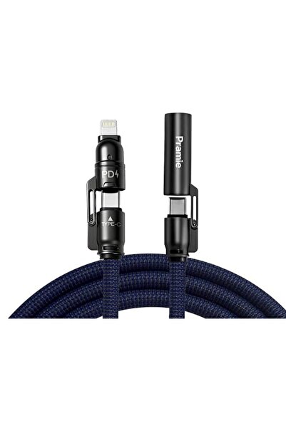 GENERAL 4 in 1 Multi USB Type C Charging Cable Retractable 65W Fast Charge Da...