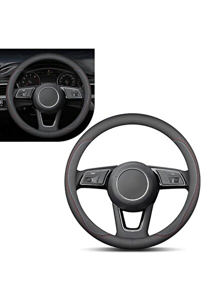 GENERAL Car Steering Wheel Cover,15Inch Ultra-Thin Soft Leather Steering Whee...
