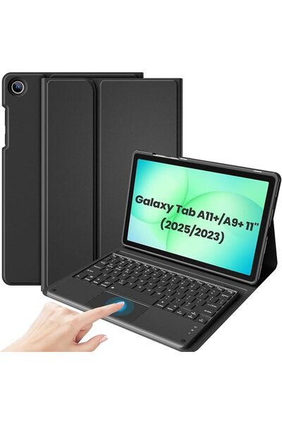 GENERAL بروكيس حافظة لجهاز جالكسي تاب A11 بلس 2025 / A9+ 11 انش مع كيبورد، غط...