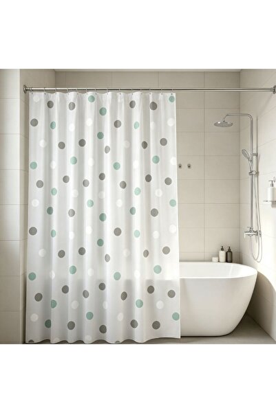 Kmt Style Decorative shower curtain 240 cm × 200 cm, waterproof EVA material,...