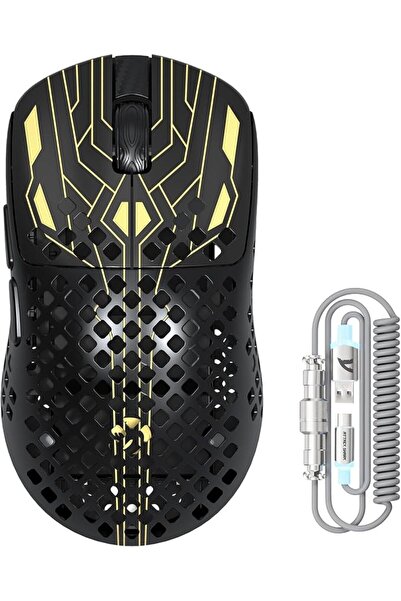 GENERAL Mabasnic Carbon Fiber M2 Wired Gaming Mouse, 40K Dpi Paw3395 Pro Sens...