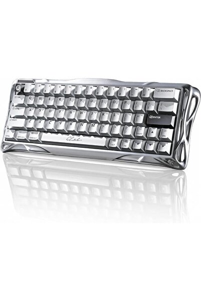 GENERAL لوحة مفاتيح GS V60 PRO_XTAL_SLV ألعاب ميركوري V60 برو بنسبة 60% مع مف...