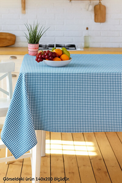 Rivaİstanbul Plavi gingham stolnjak, stolnjak, piknik stolnjak
