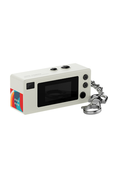 Everest ADK1981 Beyaz 1.6MP 300mAh Şarjli Konteyner Tipi Retro Anahtarlık Mini Dijital Kamera