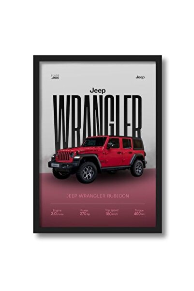 ALAYRA International Signtouch Jeep Wrangler Off-Road SUV Garage Car Wall Art...