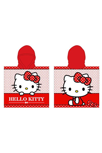 SANRIO Prosop poncho din microfibră Hello Kitty