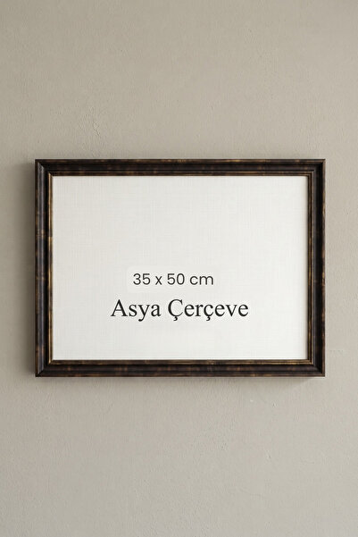 Asya Çerçeve 35 x 50 cm Londra Model Antik Desenli Camlı Oda Mutfak Salon Kor...