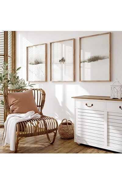 ALAYRA International Signtouch Balcony Wall Art Set of 3 Wooden Frame 50x70 cm