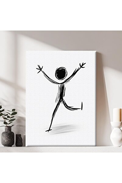 ALAYRA International Signtouch Abstract Unframed Canvas Wall Art 40x60 cm