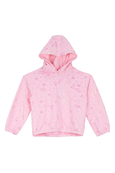 Barbie Pembe Kız Çocuk Relaxed Baskılı Sweatshirt BRB6WG-SWT6620