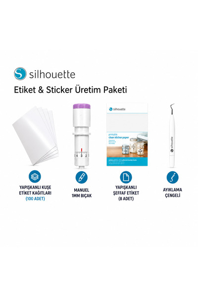 Silhouette Etiket Üretim Paketi