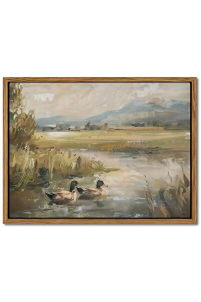 ALAYRA International Signtouch Mallard Duck Wildlife Pond Cabin Rustic Wall A...