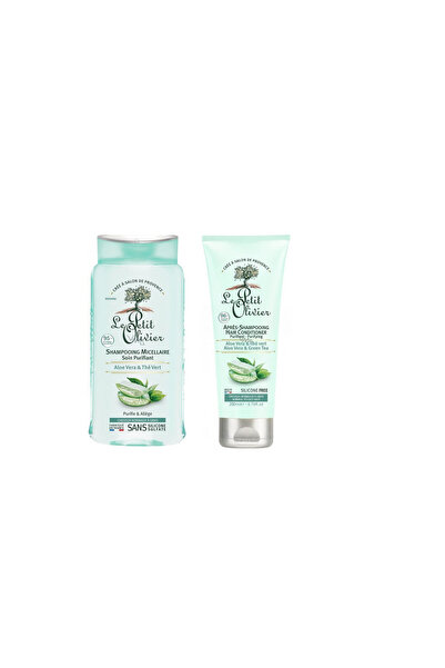 Le Petit Olivier Balsam Purificator Micelar cu Aloe Vera și Ceai Verde, 200 ml