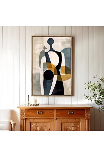 ALAYRA International Signtouch Abstract Geometric Canvas Wall Art Outer Frame...