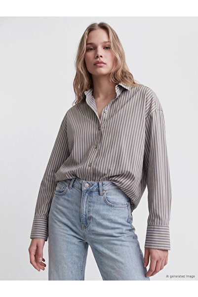 LC Waikiki I Striped Poplin Women's Shirt from Freezen Store