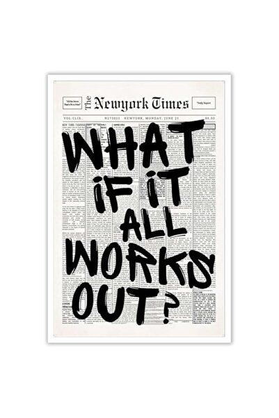 ALAYRA International Signtouch What If It All Works Out Black Newspaper Unfra...